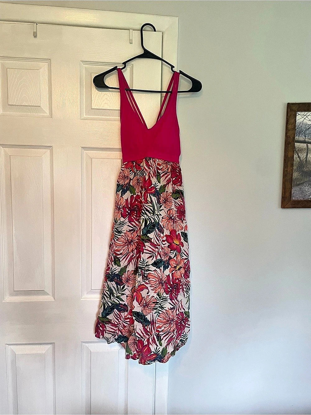 Gillian & O’Malley Floral Midi Nightgown in Pink Size Small